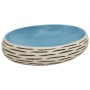 Lavabo sobre encimera ovalado cerámica multicolor 59x40x15 cm de , Lavabos - Ref: Foro24-155085, Precio: 151,59 €, Descuento: %