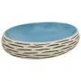 Mehrfarbiges ovales Aufsatzwaschbecken aus Keramik, 59 x 40 x 15 cm von , Sinkt - Ref: Foro24-155085, Preis: 149,07 €, Rabatt: %