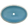 Lavabo sobre encimera ovalado cerámica multicolor 59x40x15 cm de , Lavabos - Ref: Foro24-155085, Precio: 149,07 €, Descuento: %