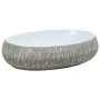 Gray and blue ceramic oval countertop sink 59x40x15 cm by , Sinks - Ref: Foro24-155093, Price: 138,70 €, Discount: %
