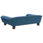 Cama para perros de terciopelo azul 70x48x22 cm en Camas para perros | Comprar online en Foru.es