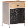 Mesita de noche de madera de mango rugosa 40x30x50 cm de vidaXL, Mesitas de noche - Ref: Foro24-323738, Precio: 75,64 €, Desc...