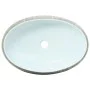 Gray and blue ceramic oval countertop sink 59x40x15 cm by , Sinks - Ref: Foro24-155093, Price: 138,70 €, Discount: %