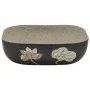 Lavabo encimera rectangular cerámica gris negro 48x37,5x13,5 cm de , Lavabos - Ref: Foro24-155098, Precio: 160,77 €, Descuent...