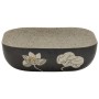 Lavabo encimera rectangular cerámica gris negro 48x37,5x13,5 cm de , Lavabos - Ref: Foro24-155098, Precio: 163,89 €, Descuent...