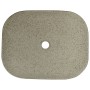 Lavabo encimera rectangular cerámica gris negro 48x37,5x13,5 cm de , Lavabos - Ref: Foro24-155098, Precio: 163,89 €, Descuent...