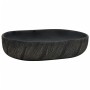 Lavabo sobre encimera ovalado cerámica negro 59x40x14 cm de , Lavabos - Ref: Foro24-155102, Precio: 164,39 €, Descuento: %