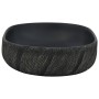 Lavabo sobre encimera ovalado cerámica negro 59x40x14 cm de , Lavabos - Ref: Foro24-155102, Precio: 164,39 €, Descuento: %
