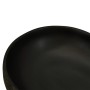 Lavabo sobre encimera ovalado cerámica negro 59x40x14 cm de , Lavabos - Ref: Foro24-155102, Precio: 164,39 €, Descuento: %