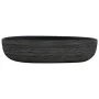Lavabo sobre encimera ovalado cerámica gris y negro 59x40x14 cm de , Lavabos - Ref: Foro24-155109, Precio: 155,21 €, Descuent...