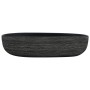 Lavabo sobre encimera ovalado cerámica gris y negro 59x40x14 cm de , Lavabos - Ref: Foro24-155109, Precio: 157,99 €, Descuent...