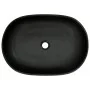 Lavabo sobre encimera ovalado cerámica gris y negro 59x40x14 cm de , Lavabos - Ref: Foro24-155109, Precio: 155,21 €, Descuent...