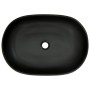 Lavabo sobre encimera ovalado cerámica gris y negro 59x40x14 cm de , Lavabos - Ref: Foro24-155109, Precio: 157,99 €, Descuent...