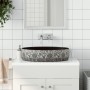Lavabo de encimera ovalado cerámica negro azul 56,5x36,5x13,5cm de , Lavabos - Ref: Foro24-155114, Precio: 141,98 €, Descuent...