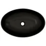 Lavabo de encimera ovalado cerámica negro azul 56,5x36,5x13,5cm de , Lavabos - Ref: Foro24-155114, Precio: 147,16 €, Descuent...