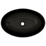 Lavabo de encimera ovalado cerámica negro azul 56,5x36,5x13,5cm de , Lavabos - Ref: Foro24-155114, Precio: 141,98 €, Descuent...
