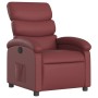 Sillón reclinable de cuero sintético rojo tinto de , Sillones - Ref: Foro24-371717, Precio: 199,03 €, Descuento: %