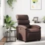 Sillón reclinable de cuero sintético marrón de , Sillones - Ref: Foro24-371715, Precio: 207,85 €, Descuento: %