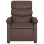 Sillón reclinable de cuero sintético marrón de , Sillones - Ref: Foro24-371715, Precio: 207,85 €, Descuento: %
