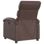 Sillón reclinable de cuero sintético marrón de , Sillones - Ref: Foro24-371715, Precio: 207,85 €, Descuento: %