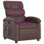 Sillón de masaje reclinable cuero sintético marrón de , Sillones - Ref: Foro24-371722, Precio: 204,03 €, Descuento: %