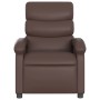 Sillón de masaje reclinable cuero sintético marrón de , Sillones - Ref: Foro24-371722, Precio: 204,03 €, Descuento: %