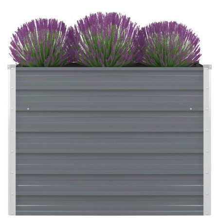 Jardinera elevada 100x100x77 cm acero galvanizado gris de vidaXL, Maceteros y jardineras - Ref: Foro24-42407, Precio: 56,52 €...