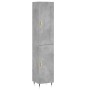 Aparador de madera contrachapada gris hormigón 34,5x34x180 cm de , Aparadores - Ref: Foro24-3200117, Precio: 100,62 €, Descue...