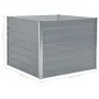 Jardinera elevada 100x100x77 cm acero galvanizado gris de vidaXL, Maceteros y jardineras - Ref: Foro24-42407, Precio: 62,88 €...