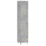 Concrete gray plywood sideboard 34.5x34x180 cm by , Sideboards - Ref: Foro24-3200181, Price: 106,08 €, Discount: %