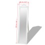 Espejo de pie estilo barroco blanco 160x40 cm de vidaXL, Espejos - Ref: Foro24-243691, Precio: 95,83 €, Descuento: %