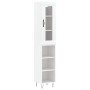 Aparador alto madera contrachapada blanco 34,5x34x180 cm de , Aparadores - Ref: Foro24-3199393, Precio: 90,45 €, Descuento: %