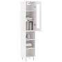 Aparador alto madera contrachapada blanco 34,5x34x180 cm de , Aparadores - Ref: Foro24-3199393, Precio: 90,45 €, Descuento: %