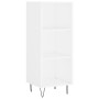 Aparador alto madera contrachapada blanco 34,5x34x180 cm de , Aparadores - Ref: Foro24-3199393, Precio: 90,45 €, Descuento: %