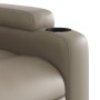 Sillón reclinable de masaje eléctrico cuero sintético capuchino en Sillones | Comprar online en Foru.es
