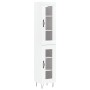 Aparador alto madera contrachapada blanco 34,5x34x180 cm de , Aparadores - Ref: Foro24-3199457, Precio: 101,01 €, Descuento: %
