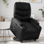 Sillón reclinable elevable cuero artificial negro en Sillones | Comprar online en Foru.es