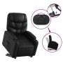 Sillón reclinable elevable cuero artificial negro en Sillones | Comprar online en Foru.es