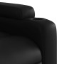 Sillón reclinable elevable cuero artificial negro en Sillones | Comprar online en Foru.es