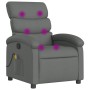 Sillón de masaje reclinable de tela gris oscuro de , Sillones - Ref: Foro24-371702, Precio: 207,33 €, Descuento: %