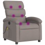 Sillón de masaje reclinable de tela gris taupé de , Sillones - Ref: Foro24-371709, Precio: 208,87 €, Descuento: %