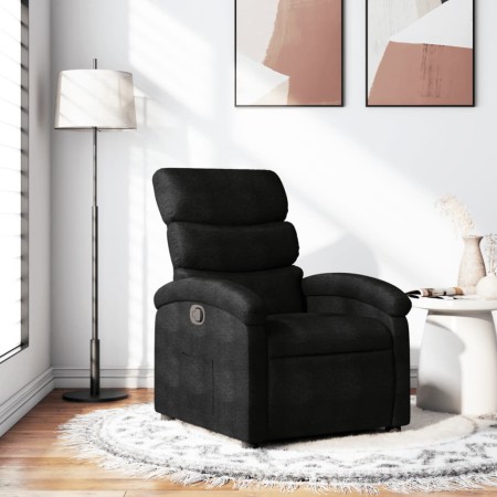 Sillón reclinable de tela negro de , Sillones - Ref: Foro24-371691, Precio: 185,93 €, Descuento: %