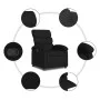 Sillón reclinable de tela negro de , Sillones - Ref: Foro24-371691, Precio: 183,16 €, Descuento: %