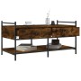 Mesa de centro madera de ingeniería roble ahumado 99x50x50 cm de , Mesas de centro - Ref: Foro24-833962, Precio: 71,44 €, Des...