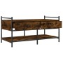 Mesa de centro madera de ingeniería roble ahumado 99x50x50 cm de , Mesas de centro - Ref: Foro24-833962, Precio: 71,44 €, Des...