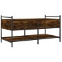 Mesa de centro madera de ingeniería roble ahumado 99x50x50 cm de , Mesas de centro - Ref: Foro24-833962, Precio: 71,44 €, Des...
