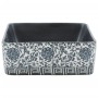 Lavabo de encimera rectangular cerámica negro azul 46x35,5x13cm de , Lavabos - Ref: Foro24-155071, Precio: 133,83 €, Descuent...