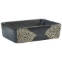 Lavabo sobre encimera rectangular cerámica negro 46x35,5x13 cm de , Lavabos - Ref: Foro24-155073, Precio: 107,21 €, Descuento: %