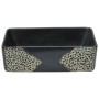 Lavabo sobre encimera rectangular cerámica negro 46x35,5x13 cm de , Lavabos - Ref: Foro24-155073, Precio: 107,21 €, Descuento: %