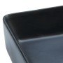 Lavabo sobre encimera rectangular cerámica negro 46x35,5x13 cm de , Lavabos - Ref: Foro24-155073, Precio: 107,21 €, Descuento: %